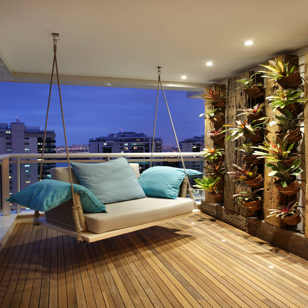  Balcon  veranda terrasse  modernes  par bc arquitetos 