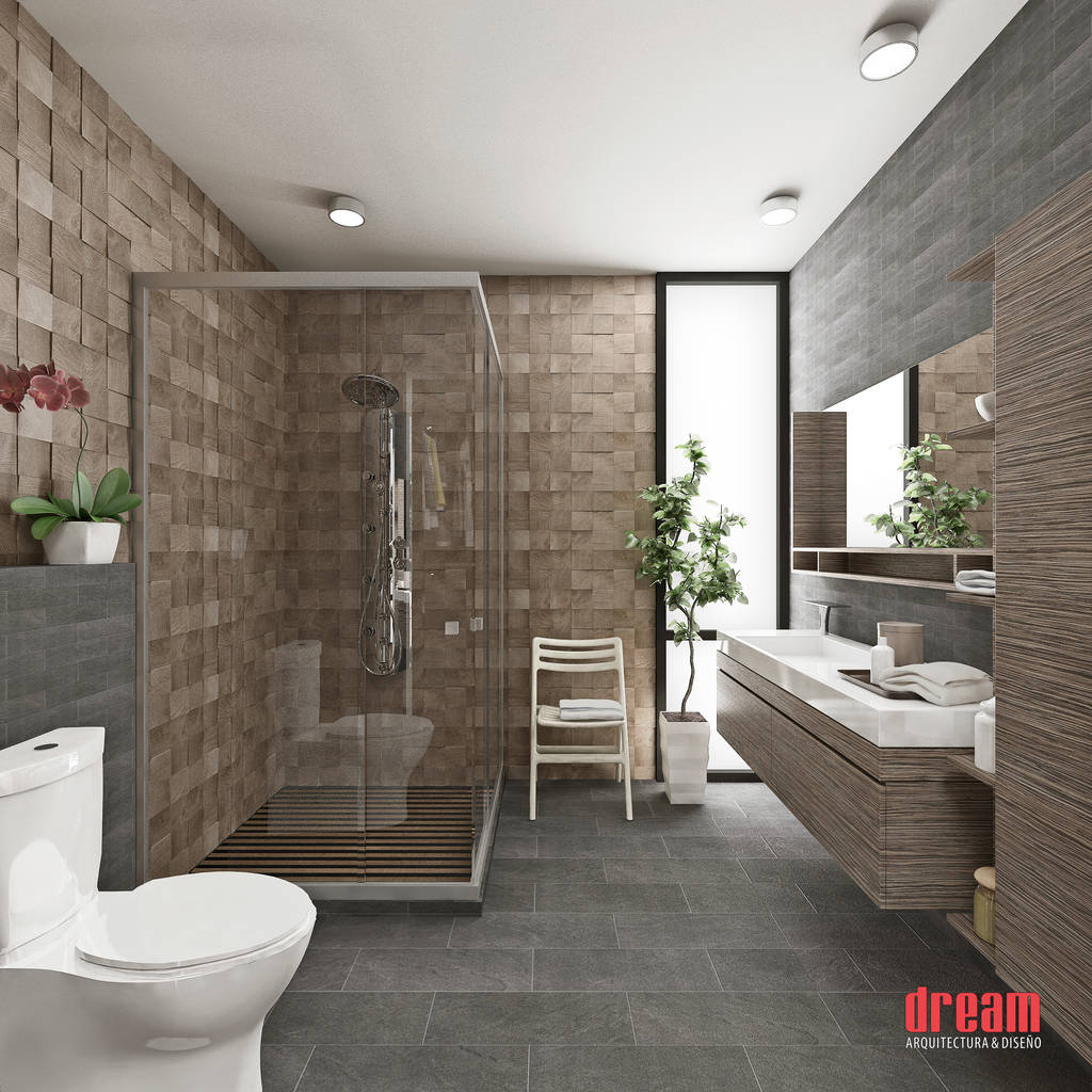 Vista interior -cuarto de baño estudio meraki baños modernos | homify