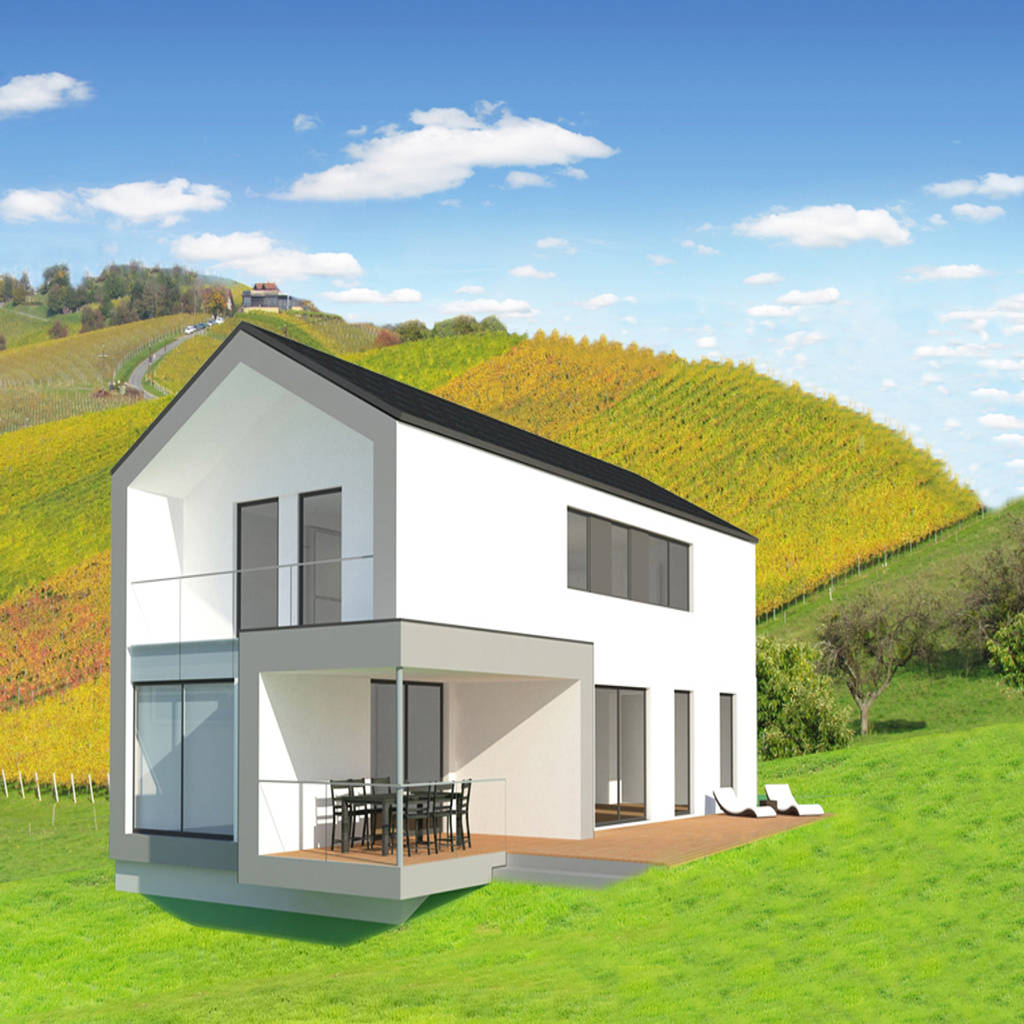 Typ Stadthaus Satteldach Flach Moderne Hauser Von Domino Haus Modern Homify