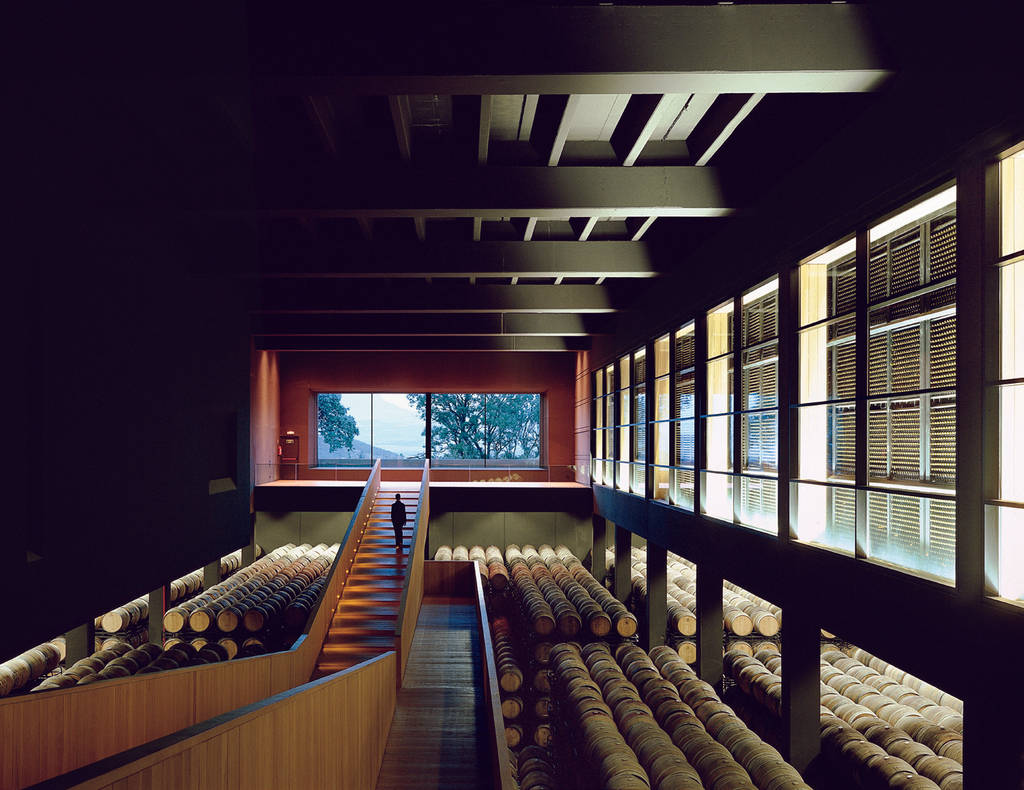 Campo viejo winery—juan alcorta winery. cask aging area | homify