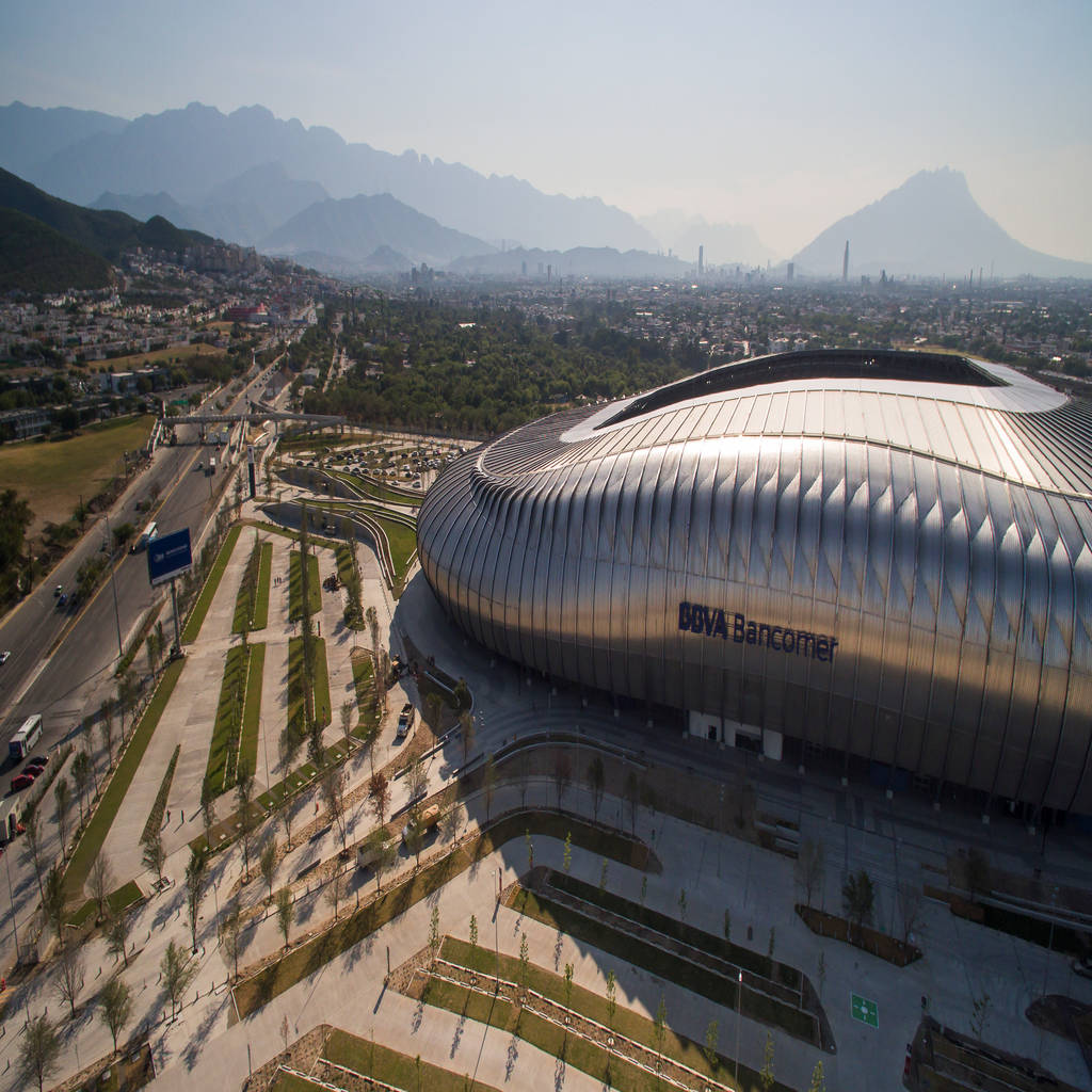 Estadio bbva monterrey estadios de estilo moderno de harari landscape