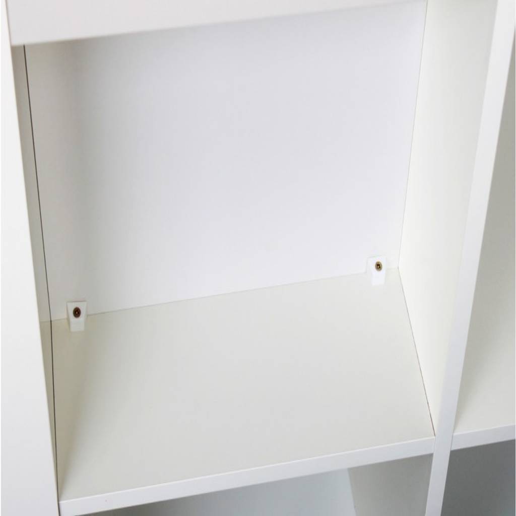 Rückwand für ikea regal kallax in weiß homify