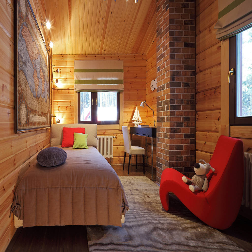 комната в деревянном доме