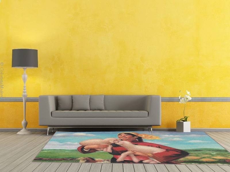 Teppich Lucky Farm Landleben Komm Wohnzimmer Im