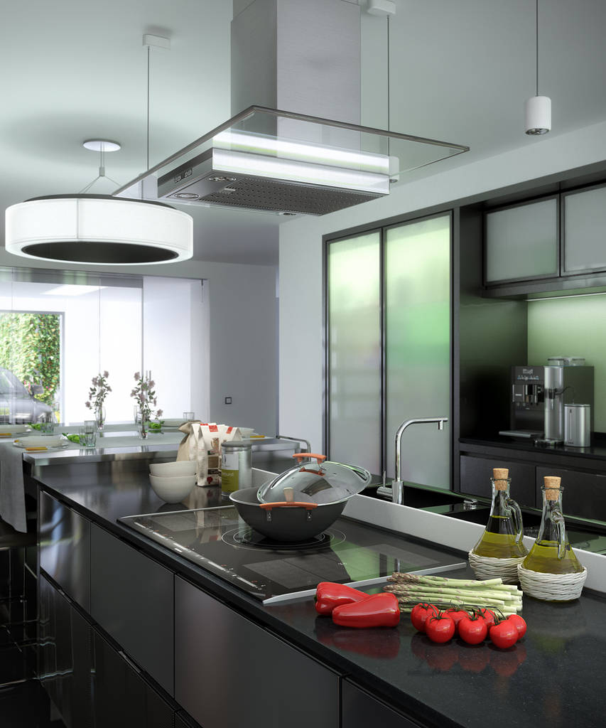 Zevo house kitchen, rip3d archviz homify