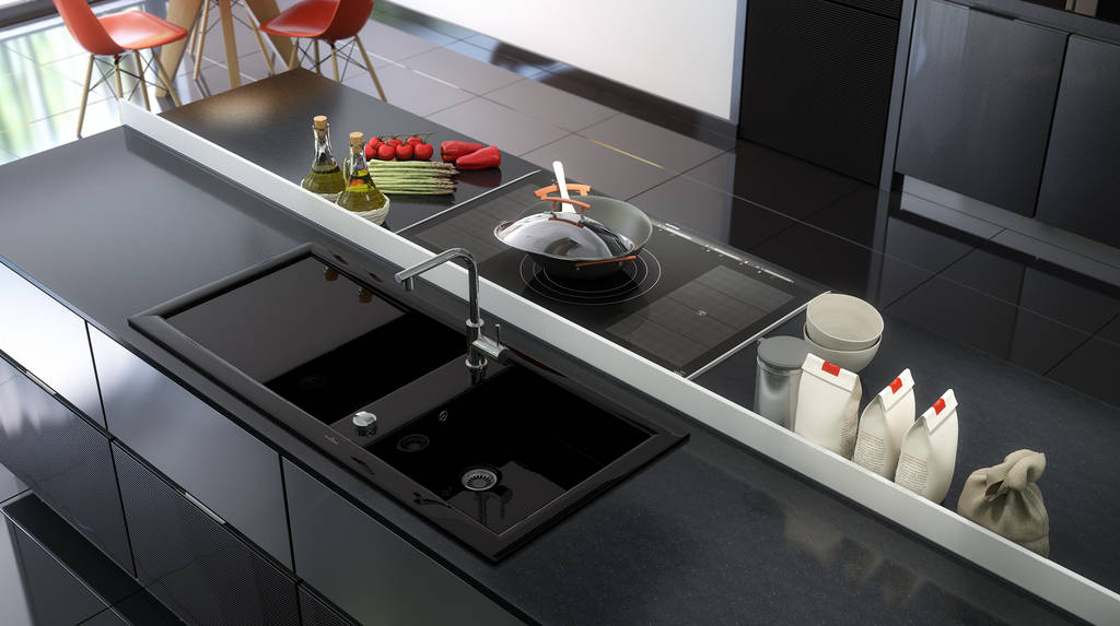 Zevo house kitchen, rip3d archviz homify