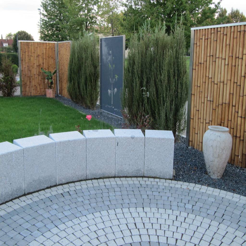 Edelstahl und aluminium sichtschutz moderner garten von