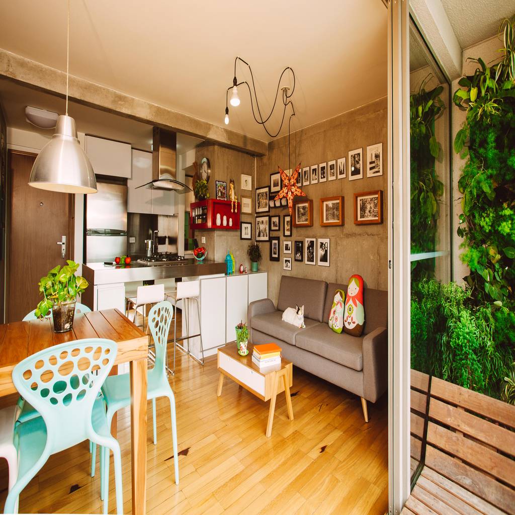 Espacios pequeños : salas de estilo por casa calda 