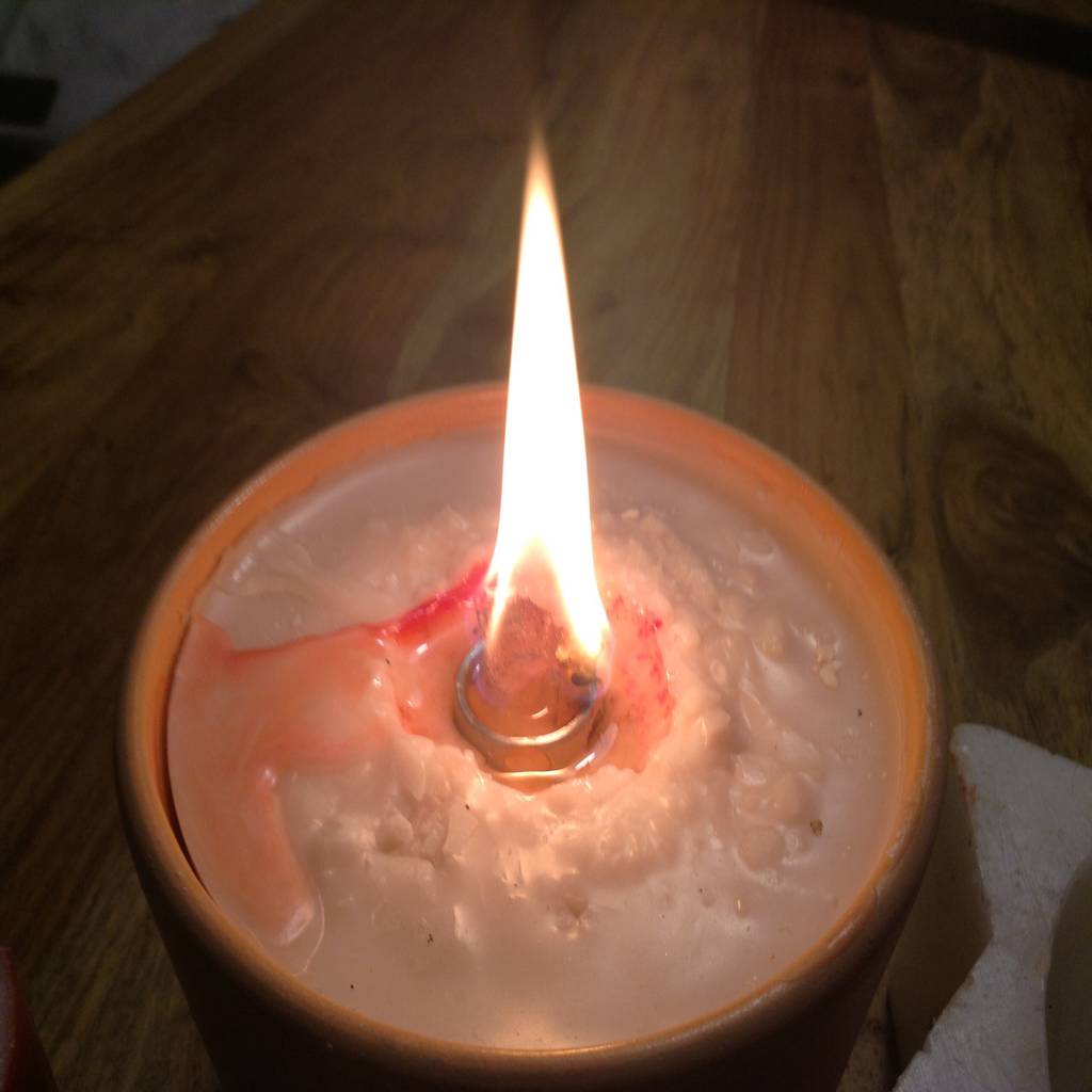 Tischfeuer,upcicling kerzenreste,schmelzlicht mit dauerdocht homify