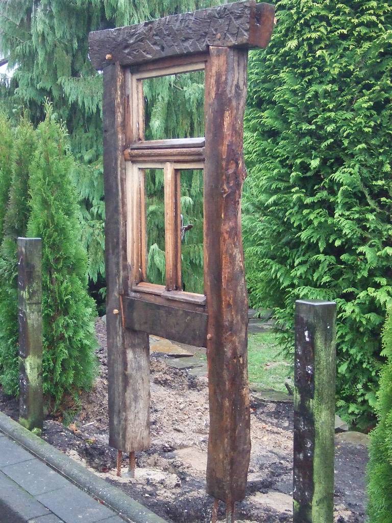 Garten gestaltung, fachwerk bau, recycled holz garten im ...