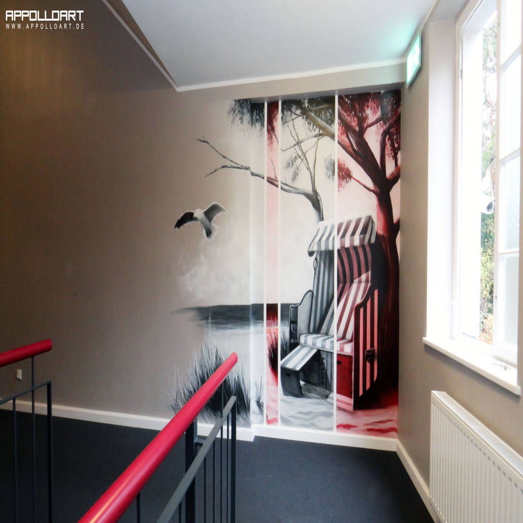 Flurgestaltung Airbrush Graffiti Moderne Geschaftsraume Stores Von Wandgestaltung Graffiti Airbrush Von Appolloart Modern Homify