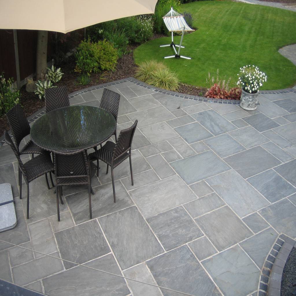 Silver mist natural sanstone barton fields patio & landscape centre modern garden sandstone