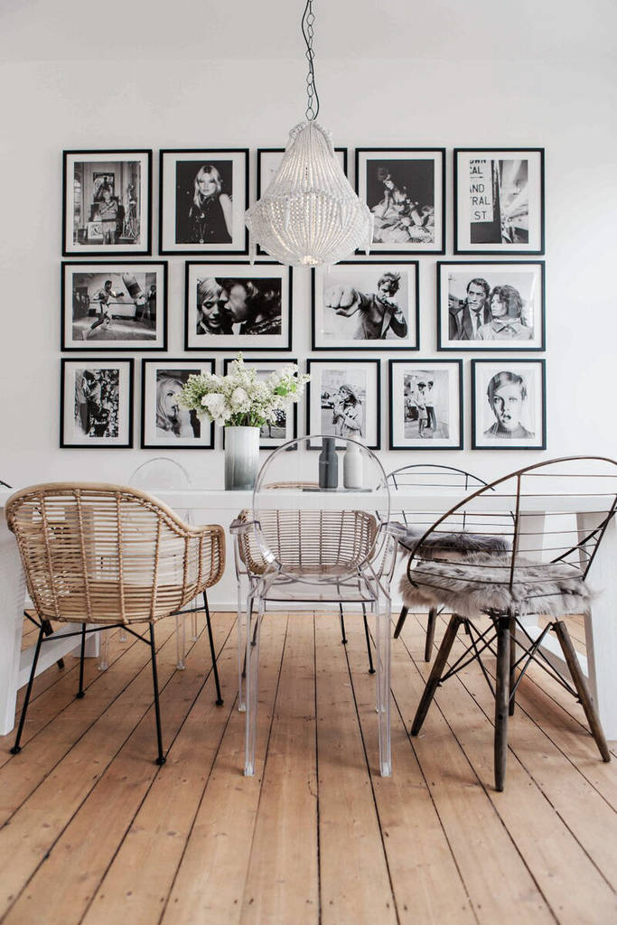 Dining room design – iconic retro portraits dining room, designsetter ...