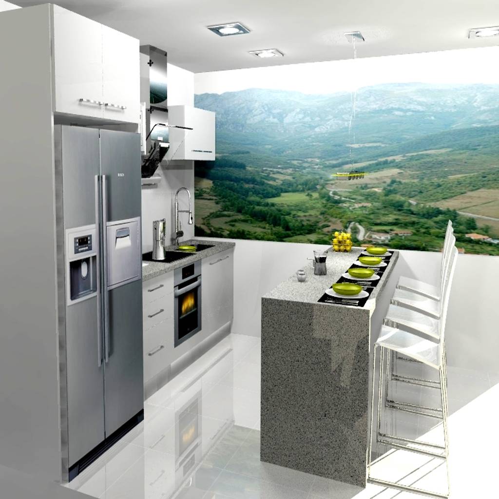 Cocina cocinas de estilo moderno de arce florida moderno madera acabado