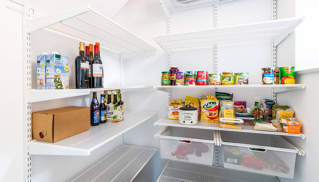 Speisekammer elfa deutschland gmbh moderne küchen metall weiß | homify