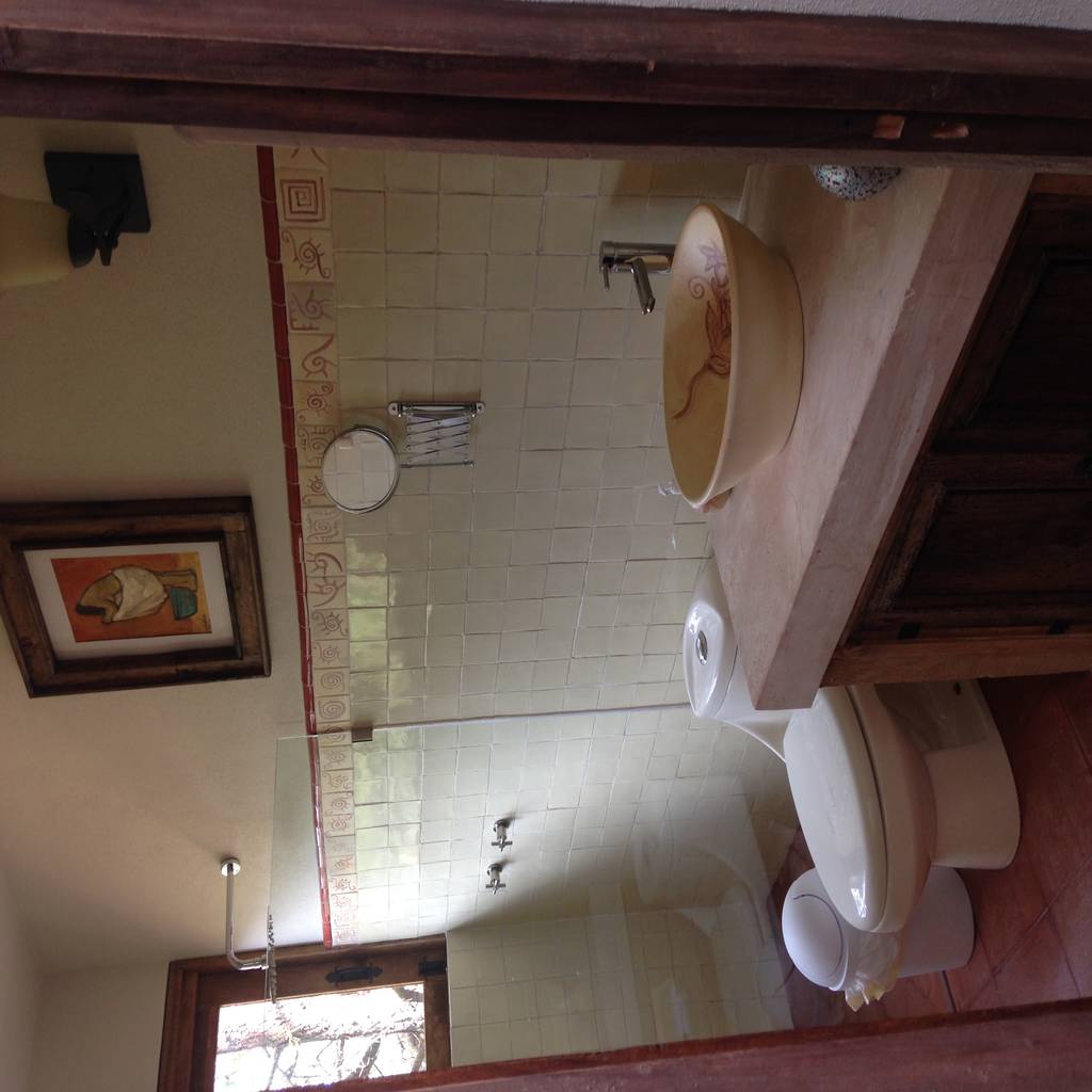 Cabaña rustica baños rústicos de mvarquitectos arq. irma mendoza