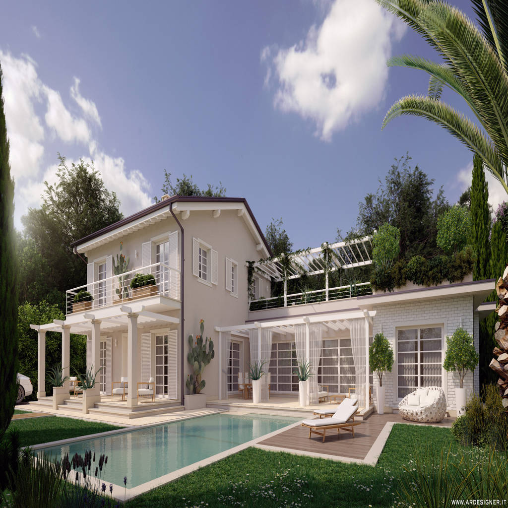 Ville moderne con piscina. perfect villa con piscina with ville ... Case moderne con piscina