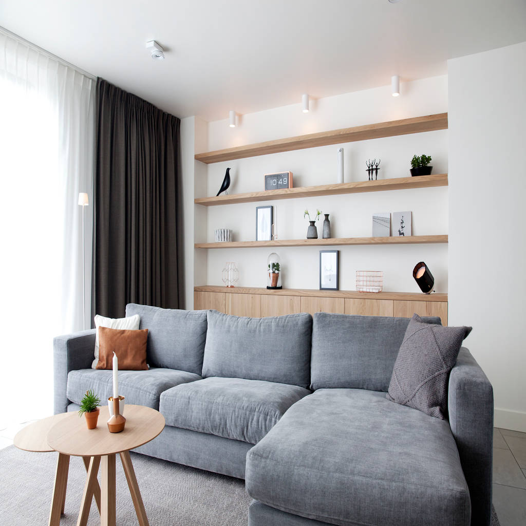 Verbouwing en restyling van een woning moderne woonkamers van interieur