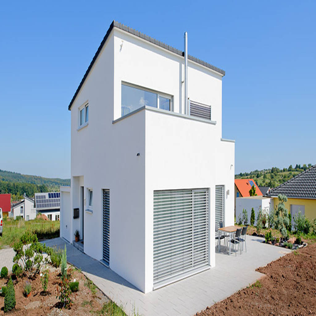 Einfamilienhaus Im Bauhausstil Moderne Hauser Von Homify Modern Homify