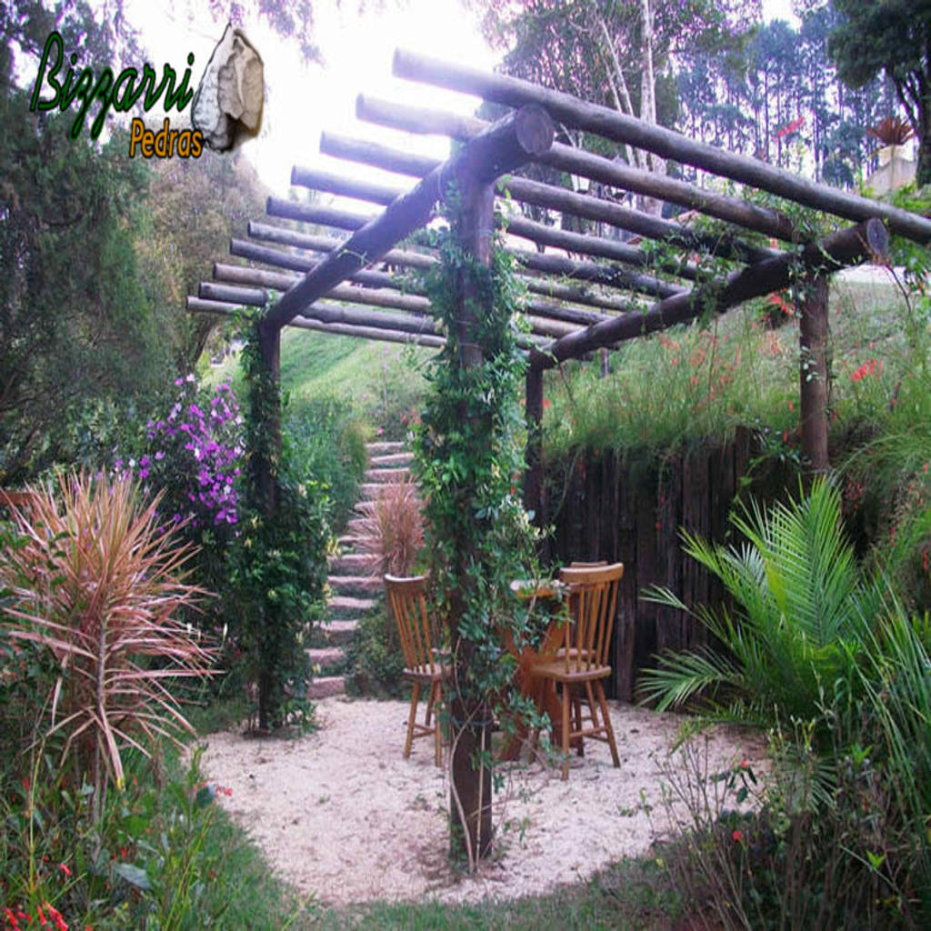Paisagismo com pedras bizzarri pedras jardins rústicos - Fotos De JarDins Rustico Por Bizzarri PeDras