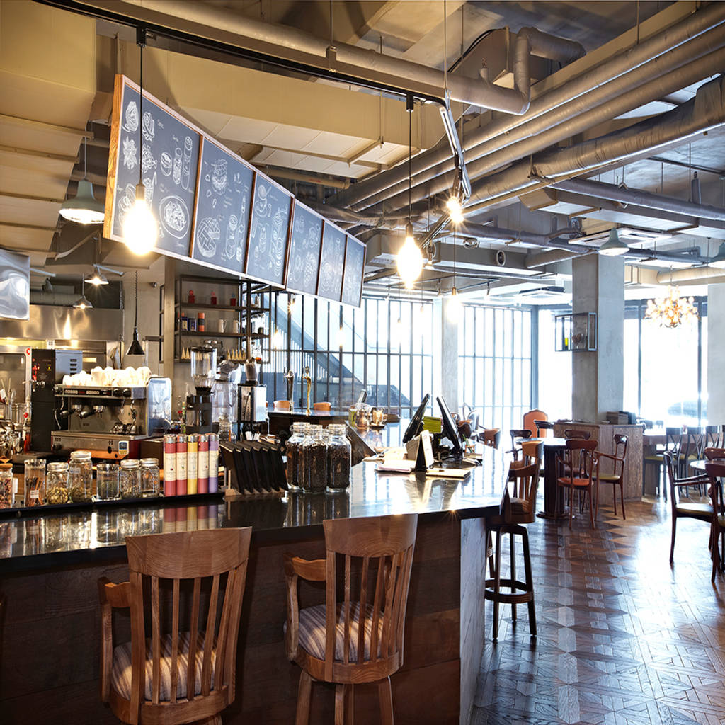 청담동cafe_오늘: (주)팀웍디자인의  다이닝 룸 | homify