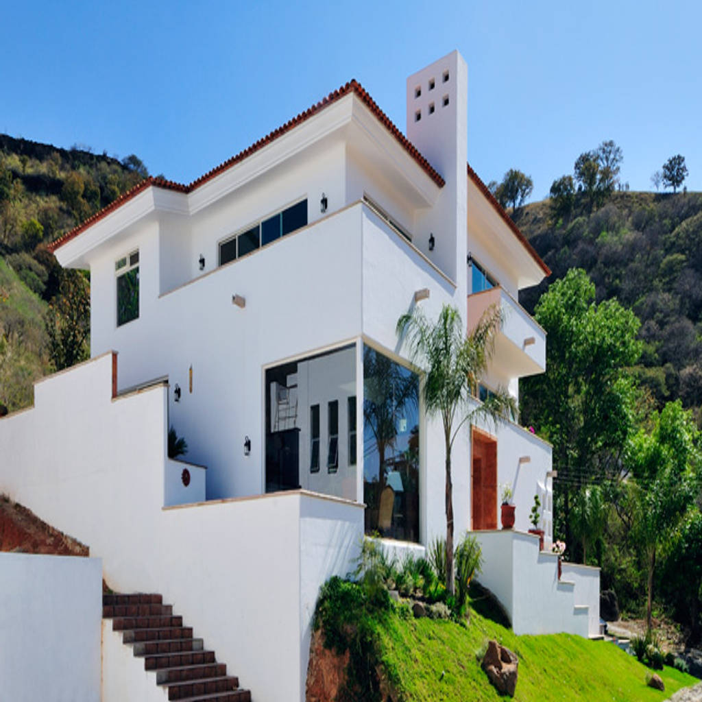 Fachada principal casas coloniales de excelencia en diseño colonial