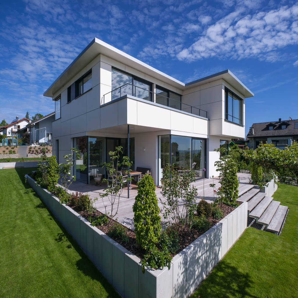 Aussenansicht bauhaus stil moderne häuser von kitzlingerhaus gmbh co