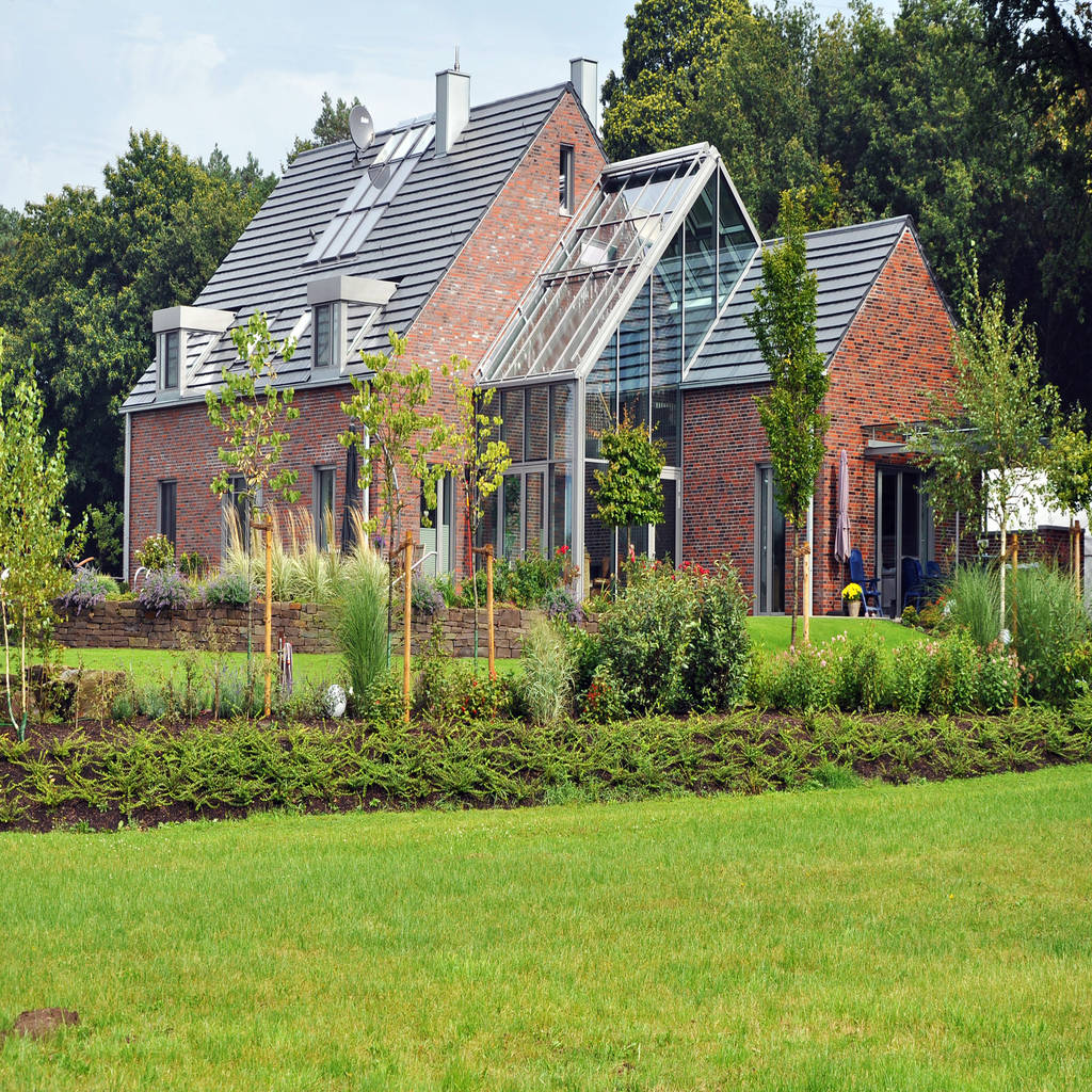 Blick aus dem garten moderne häuser von architekten brüning rein modern