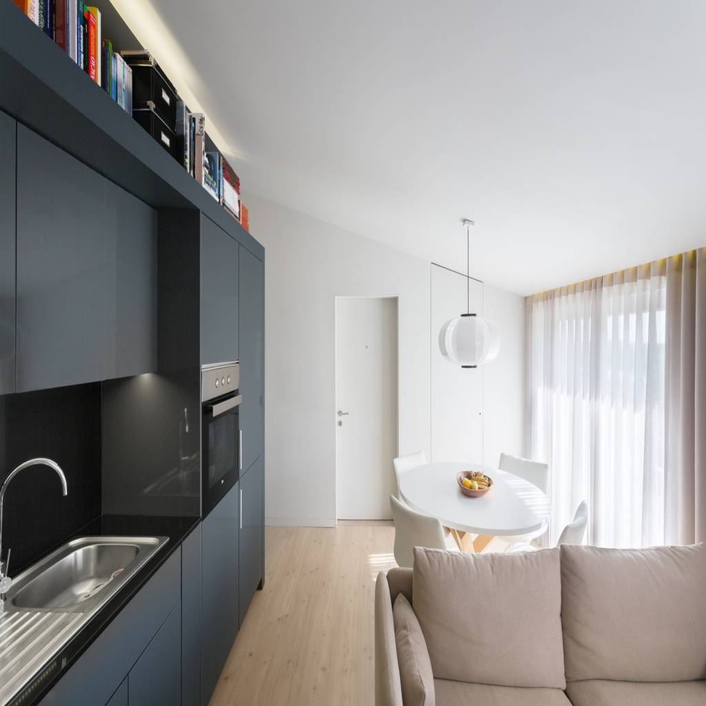 Ss apartment salas de estar minimalistas por paulo martins Ss apartment salas de estar minimalistas por paulo martins