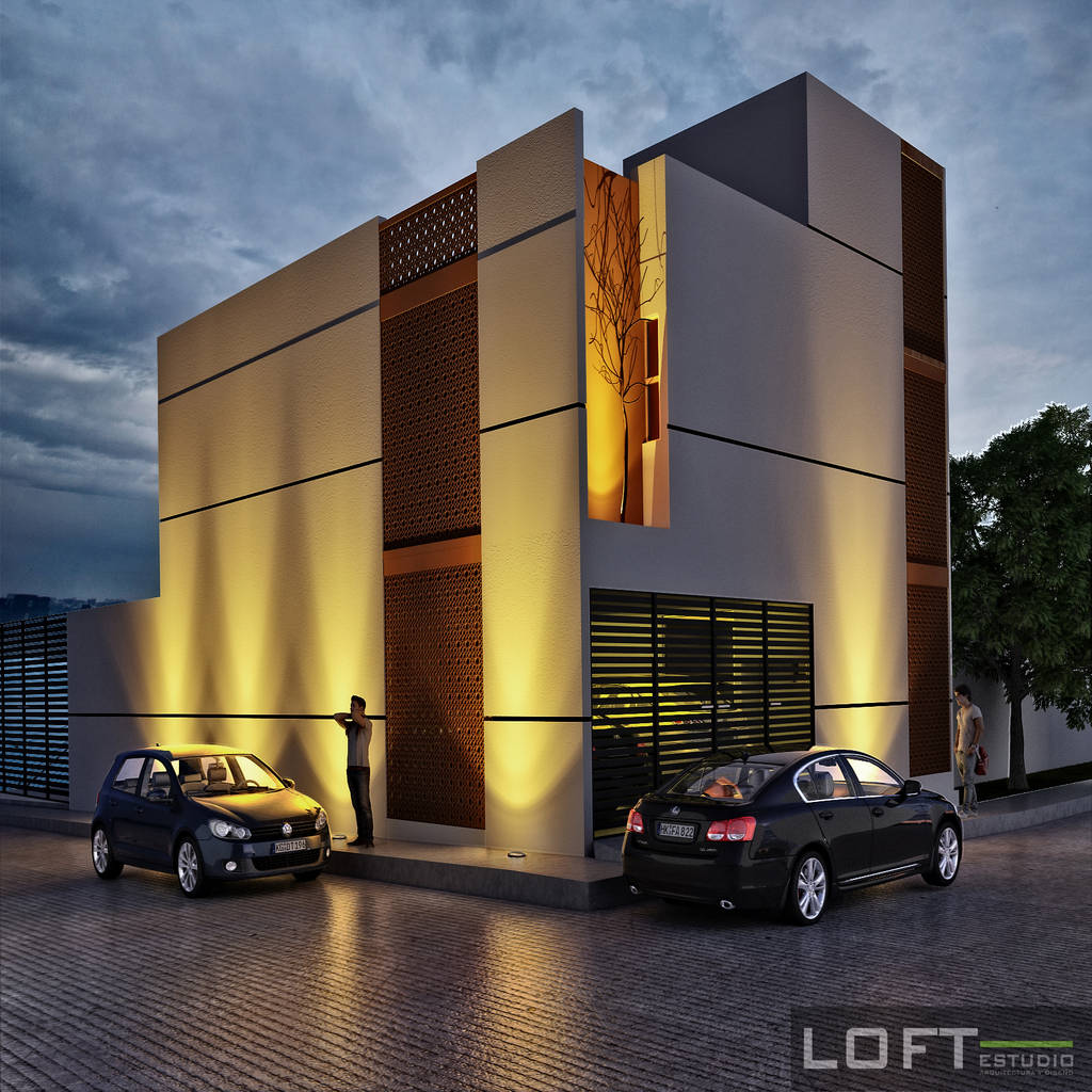 Casa beth fachada exterior casas modernas de loft estudio arquitectura