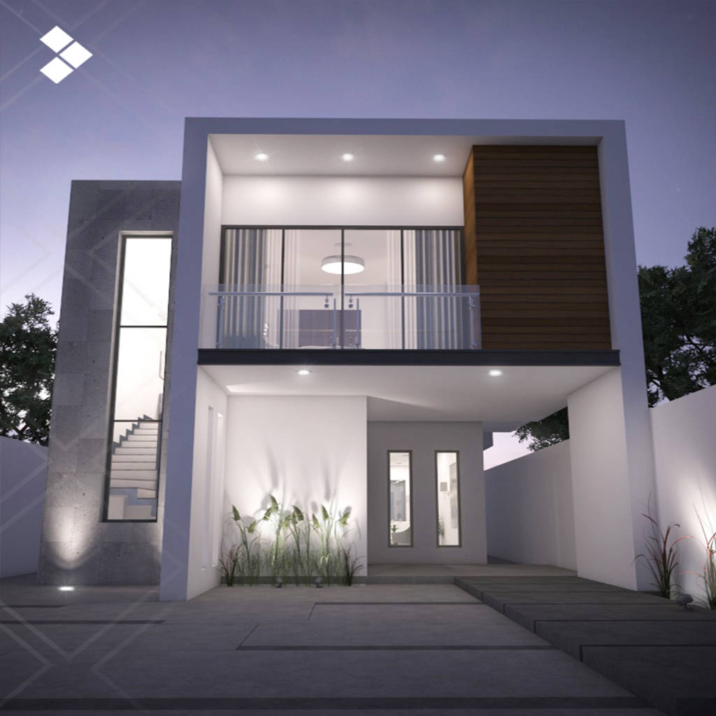 Fachada interior: casas de estilo moderno por cdr constructora | homify