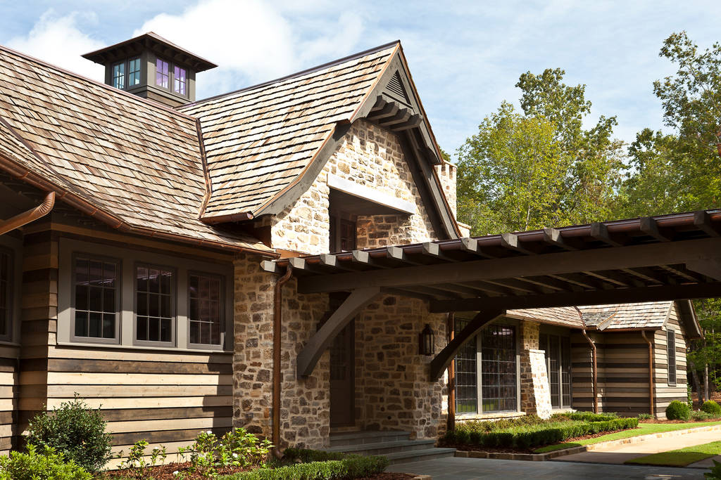 Cottage on the river rustic style house by jeffrey dungan architects ...