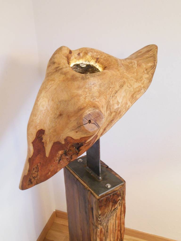 Holzskulptur Rustikale Wohnzimmer Von Holzsteinkunstobjekte