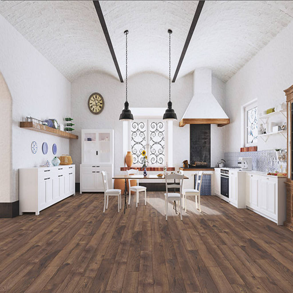 My floor villa paredes y suelos de estilo mediterráneo de verde y