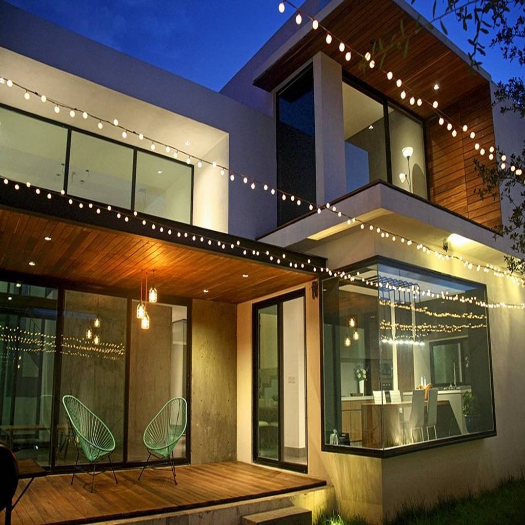 Fachada posterior casas industriales de narda davila arquitectura