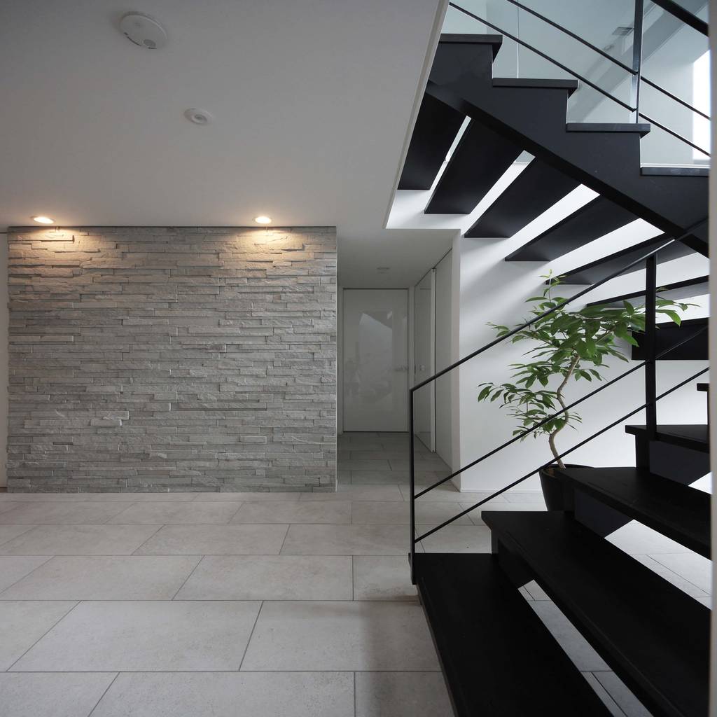 シンプルモダンの玄関ホール terajima architects／テラジマアーキテクツ モダンスタイルの 玄関&amp;廊下&amp;階段 灰色 homify