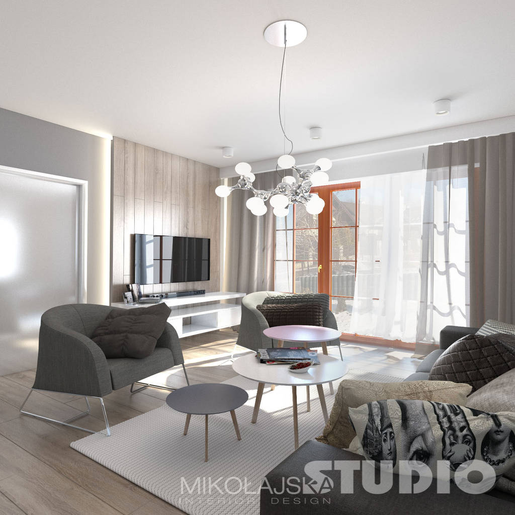 모던스타일 거실 by mikołajskastudio 모던 | 호미파이 & homify