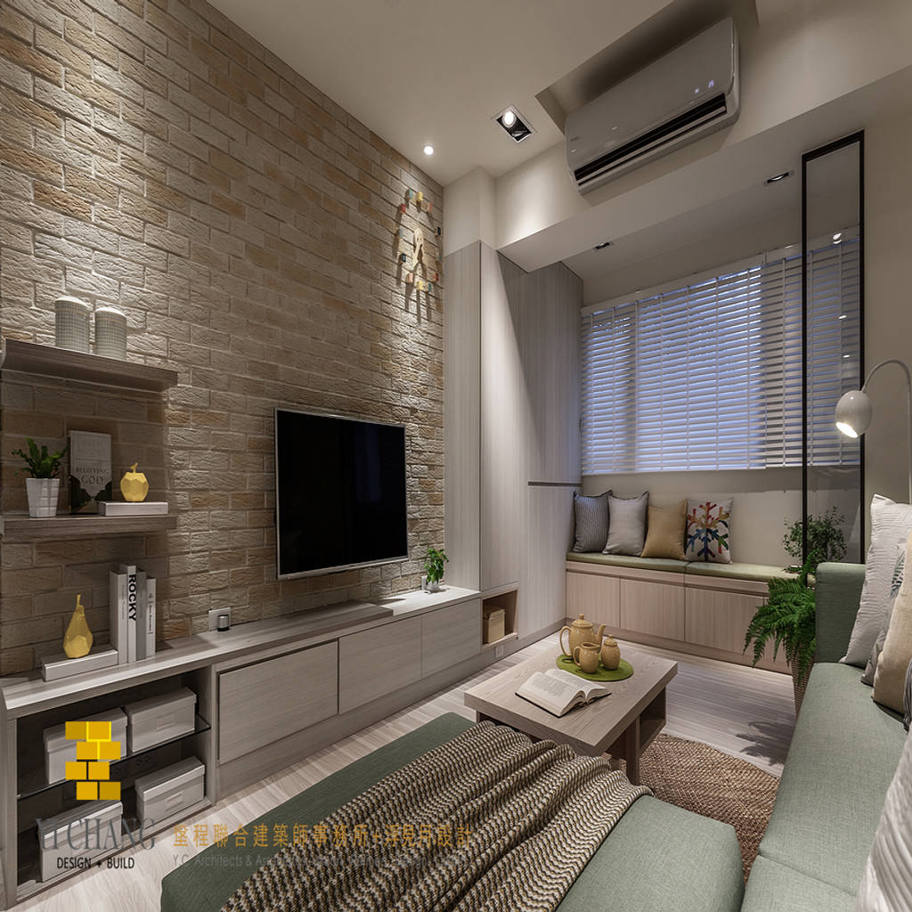 垼程建築師事務所/浮見月設計工程有限公司 salas de estar rústicas | homify