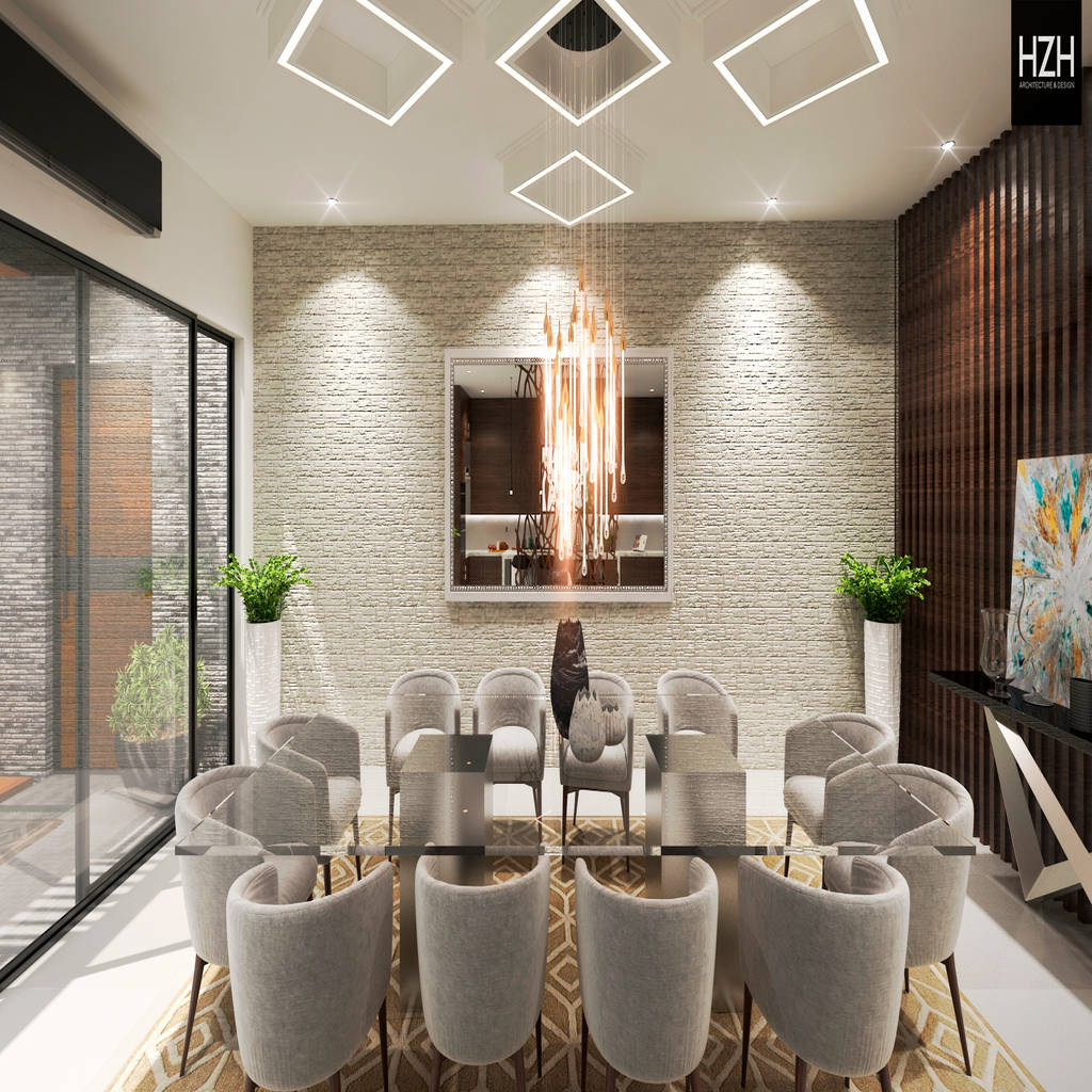 Área de comedor. comedores modernos de hzh arquitectura & diseño