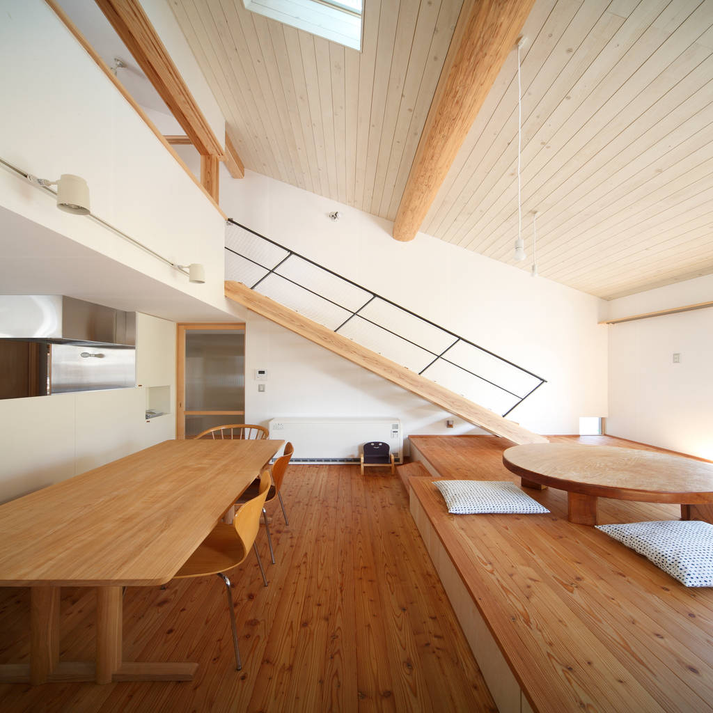 樋口章建築アトリエ Living Room لکڑی Wood Effect Homify