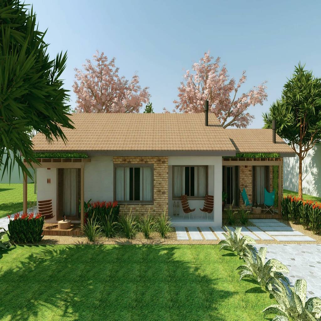 Homify rustikale häuser ziegel mehrfarbig | homify