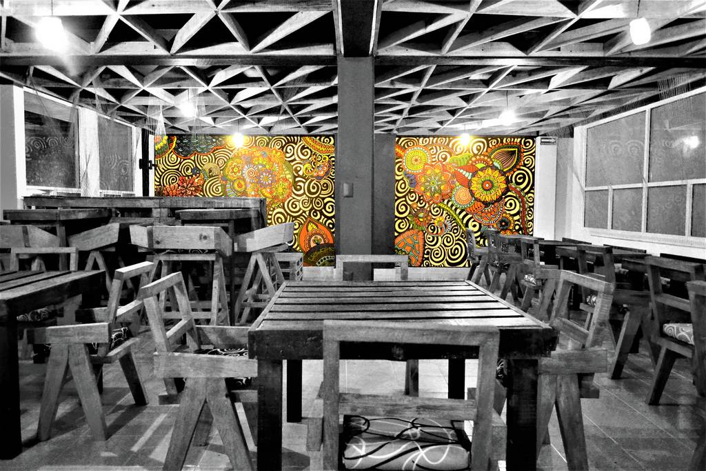 Murales hechos a mano por os ya'ax art comedores rústicos de esse