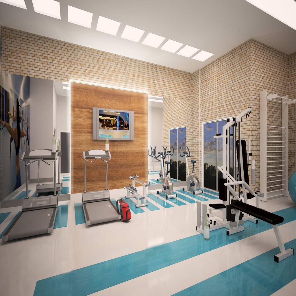 모던스타일 피트니스 룸 by híbrida arquitetura, engenharia e construção 모던 | 호미파이 & homify