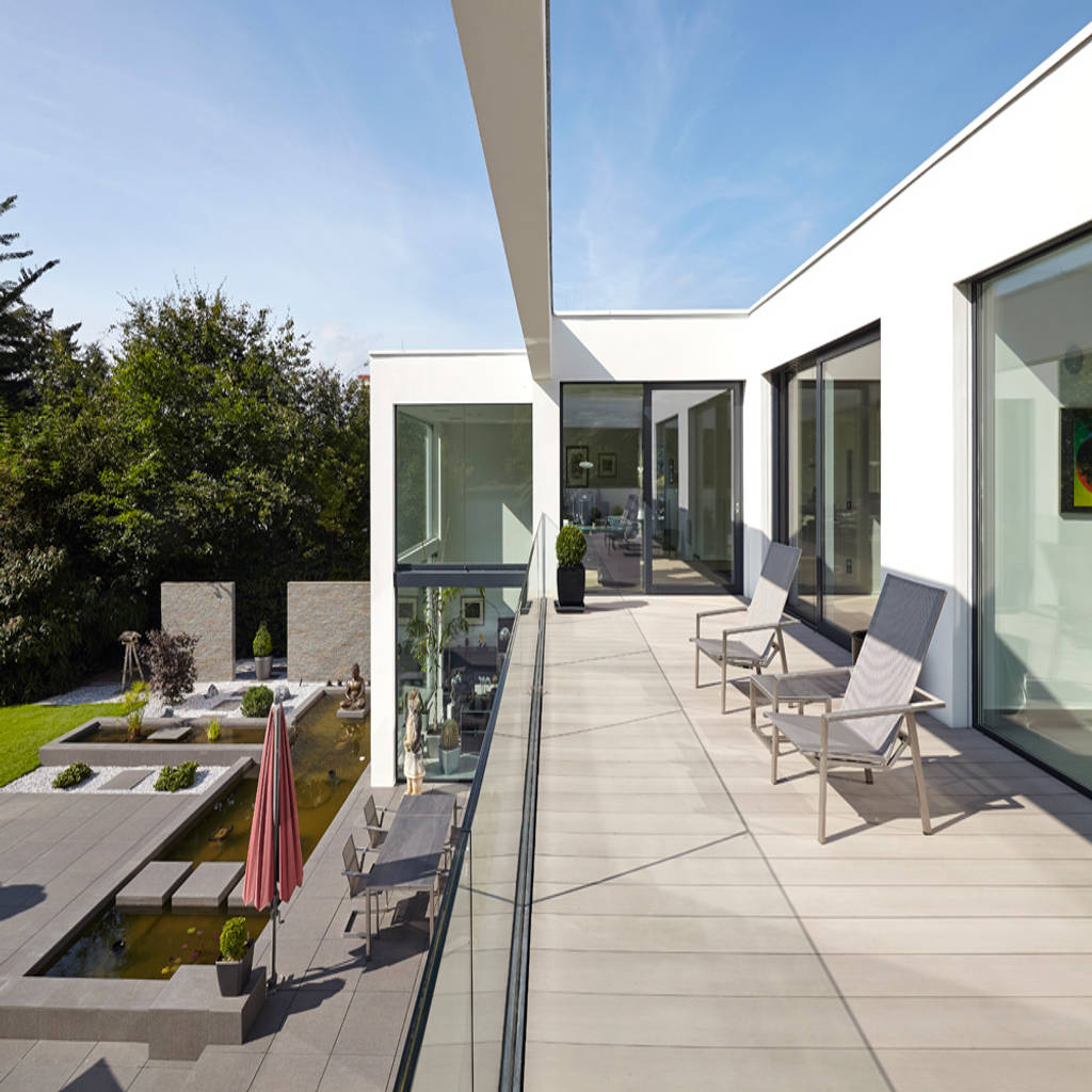 모던스타일 발코니, 베란다 & 테라스 by falke architekten 모던 | 호미파이 & homify