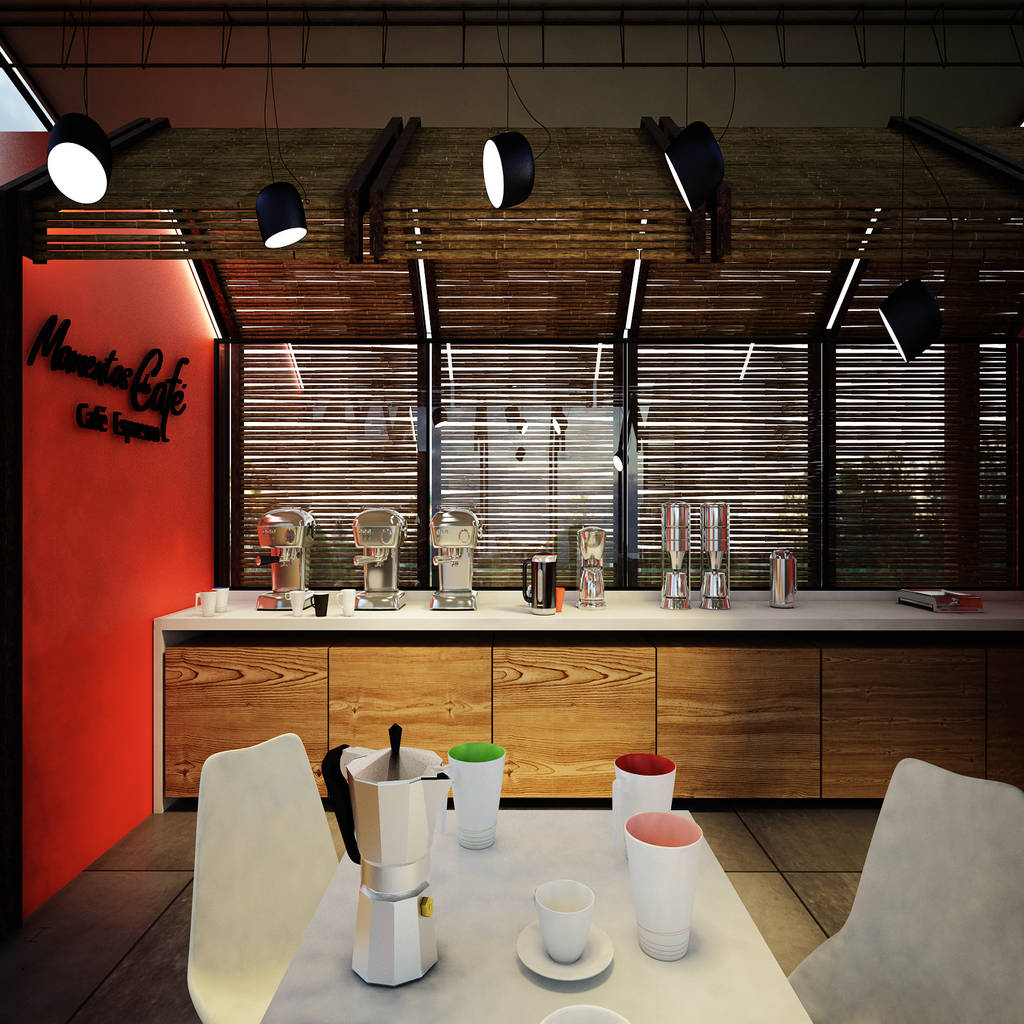 Momentos de café _ colcafé @tresarquitectos comedores de estilo rústico