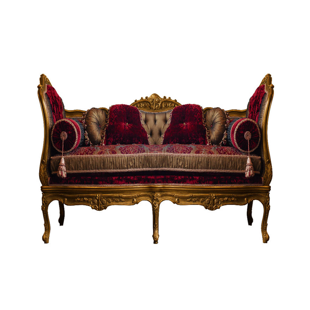 Moulin rouge royal oriental red maroon daybed sofa chaise longue homify