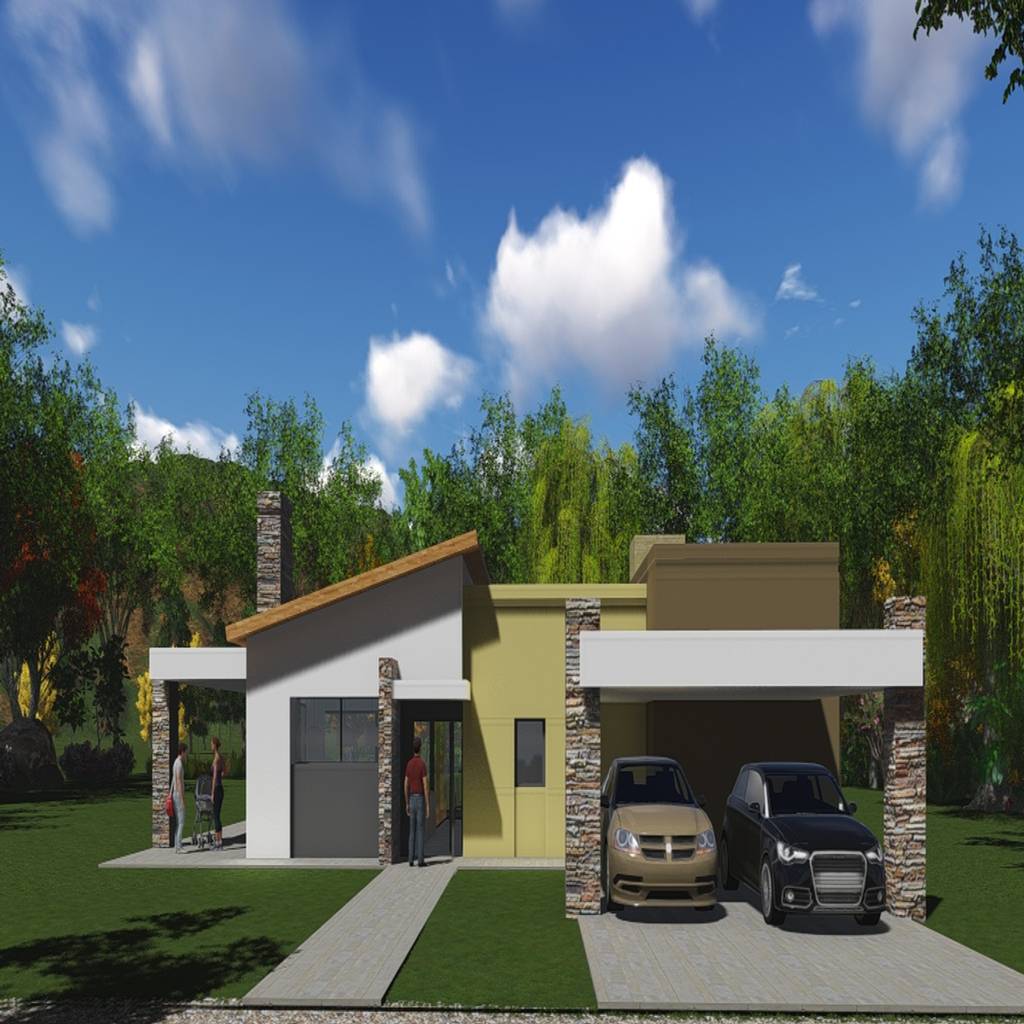 Casa con techos inclinados casas modernas: ideas, imágenes y decoración