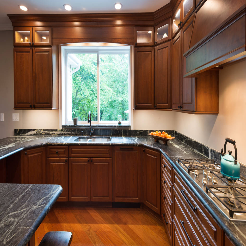 Bishop Medium Cherry Raised Panel Kitchen By Main Line Kitchen