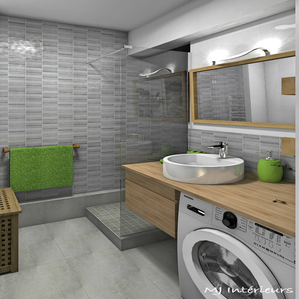 La salle d'eau est optimisée et modernisée salle de bain ...