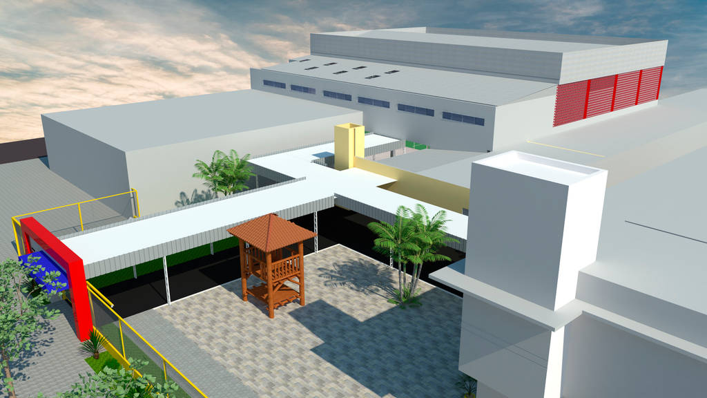 Pátio do colégio alternativo escolas modernas por rosita jaeger arquitetura e interiores moderno